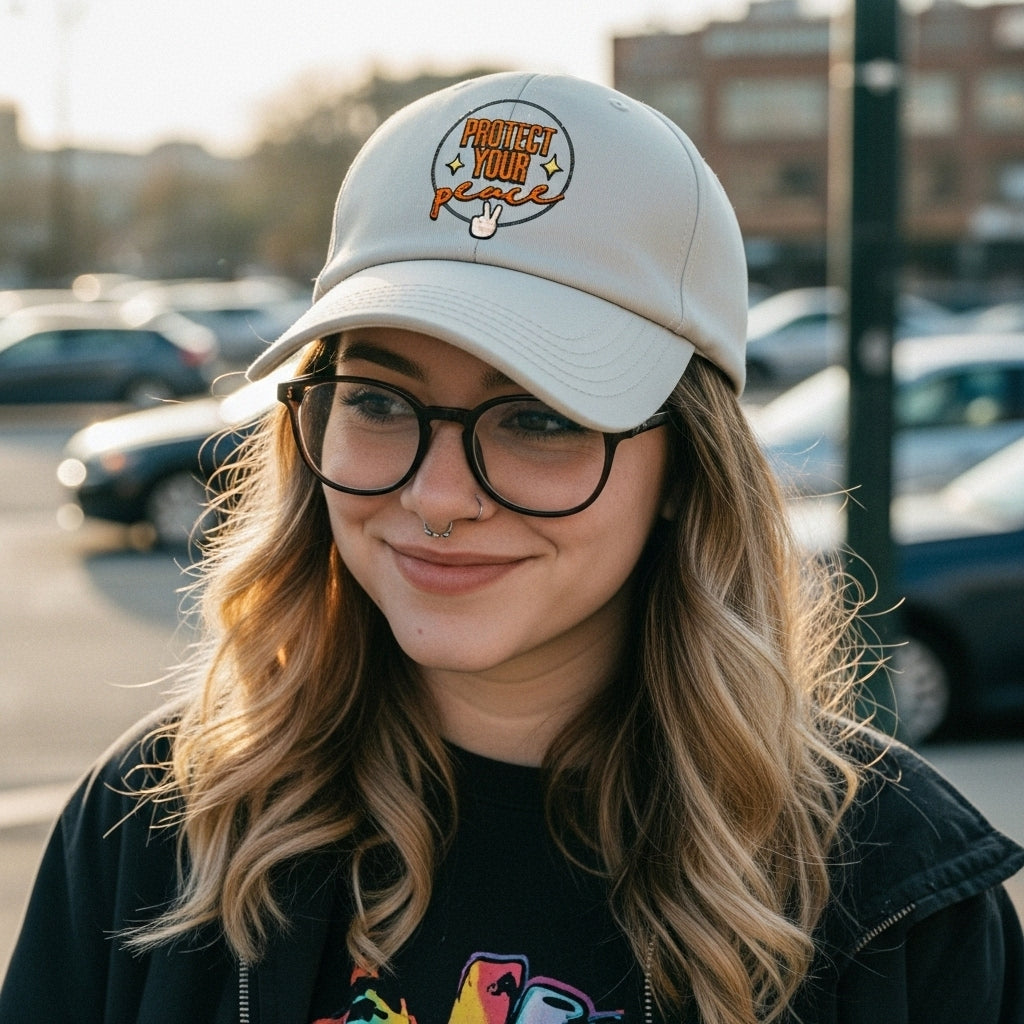 Boné Bege Protect Your Peace