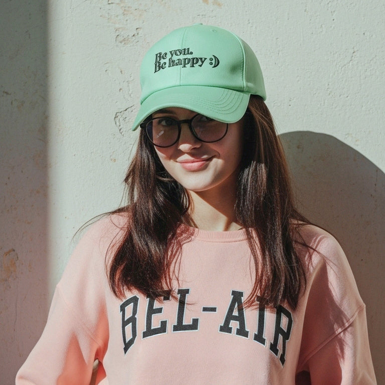 Boné Verde Be You Be Happy :)